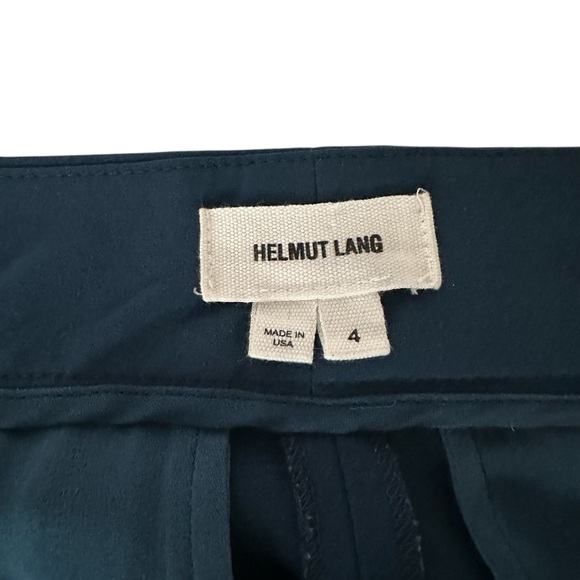 HELMUT LANG DARK TEAL PEGGED LEG ZIP ANKLE PANTS SIZE 4 - Picture 10 of 15
